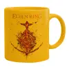 Ceramic coffee mug yellow, 330ml