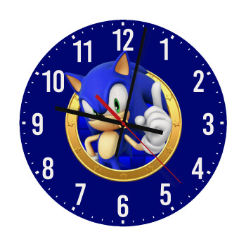 Sonic the hedgehog, Ρολόι τοίχου ξύλινο (30cm)