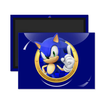 Sonic the hedgehog, Ορθογώνιο μαγνητάκι ψυγείου διάστασης 9x6cm