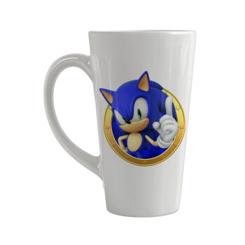Sonic the hedgehog, Κούπα κωνική Latte Μεγάλη, κεραμική, 450ml