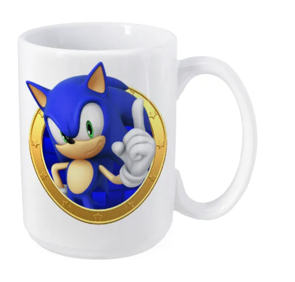 Sonic the hedgehog — Mega mug, ceramic, 450ml