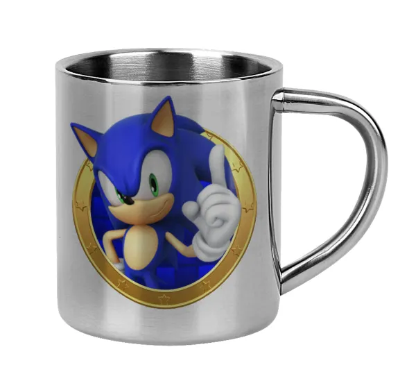 Sonic the hedgehog — Κούπα Ανοξείδωτη διπλού τοιχώματος 300ml