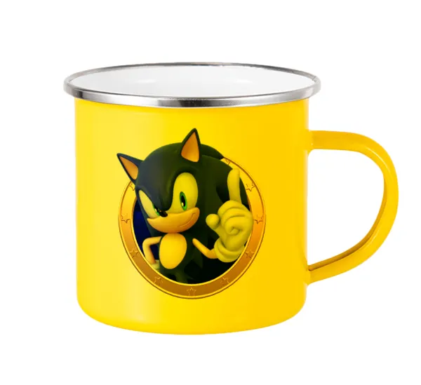 Sonic the hedgehog — Yellow Enamel Metallic Cup 360ml
