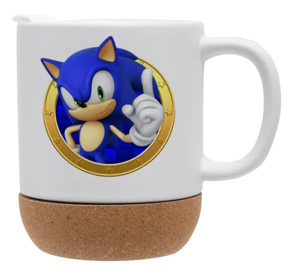 Sonic the hedgehog — Ceramic coffee mug Cork (MAT), 330ml