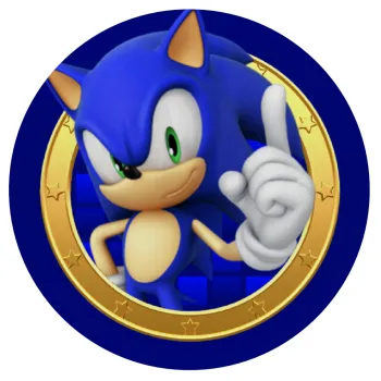 Sonic the hedgehog, Mousepad Round 20cm