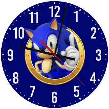 Sonic the hedgehog, Ρολόι τοίχου ξύλινο (30cm)