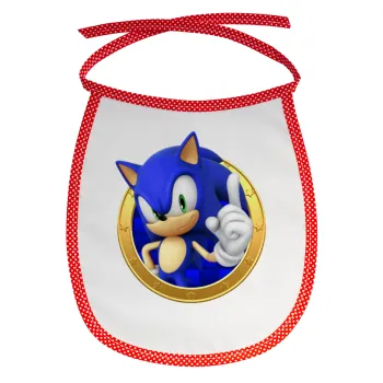 Sonic the hedgehog, Σαλιάρα μωρού αλέκιαστη με κορδόνι Κόκκινη