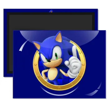 Sonic the hedgehog, Ορθογώνιο μαγνητάκι ψυγείου διάστασης 9x6cm