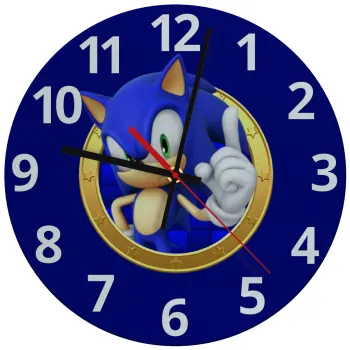 Sonic the hedgehog, Ρολόι τοίχου γυάλινο (30cm)