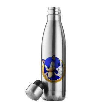 Sonic the hedgehog, Inox (Stainless steel) double-walled metal mug, 500ml