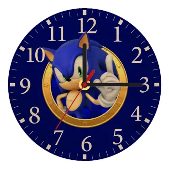Sonic the hedgehog, Ρολόι τοίχου ξύλινο plywood (20cm)