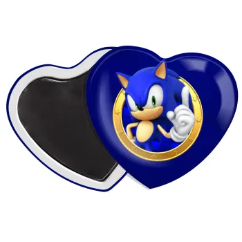 Sonic the hedgehog, Μαγνητάκι καρδιά (57x52mm)