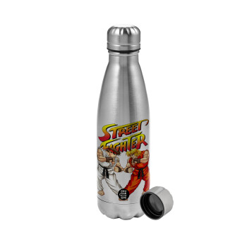 Street fighter, Metallic water bottle, stainless steel, 750ml