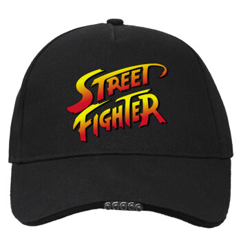 Street fighter, Work & Activity LED Light Cap – Perfect for Night & Low Light Conditions (100% COTTON, ADULT, UNISEX)