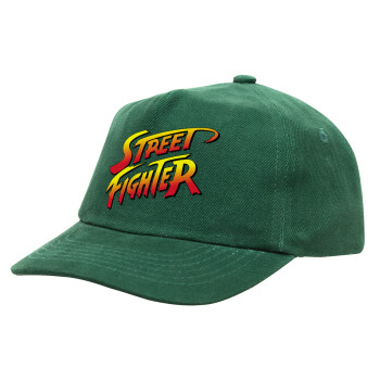 Street fighter, Καπέλο παιδικό Baseball, 100% Βαμβακερό Drill, ΠΡΑΣΙΝΟ (ΒΑΜΒΑΚΕΡΟ, ΠΑΙΔΙΚΟ, ONE SIZE)