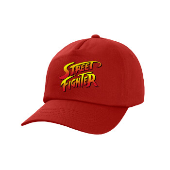Street fighter, Καπέλο Ενηλίκων Baseball, 100% Βαμβακερό,  Κόκκινο (ΒΑΜΒΑΚΕΡΟ, ΕΝΗΛΙΚΩΝ, UNISEX, ONE SIZE)