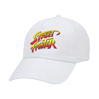 Street fighter, Καπέλο Ενηλίκων Baseball Λευκό 5-φύλλο (POLYESTER, ΕΝΗΛΙΚΩΝ, UNISEX, ONE SIZE)