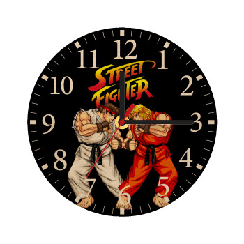 Street fighter, Ρολόι τοίχου ξύλινο plywood (20cm)