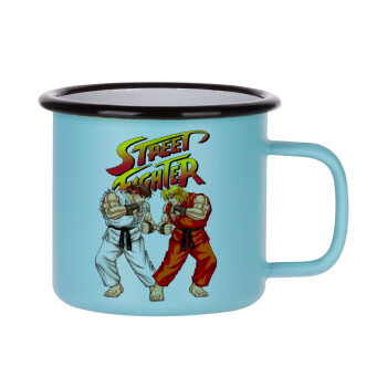 Street fighter, Κούπα Μεταλλική εμαγιέ ΜΑΤ σιέλ 360ml