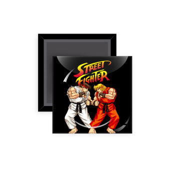 Street fighter, Μαγνητάκι ψυγείου τετράγωνο διάστασης 5x5cm