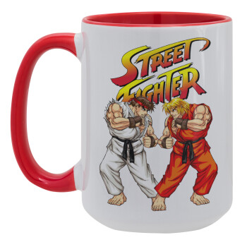 Street fighter, Κούπα Mega 15oz, κεραμική Κόκκινη, 450ml