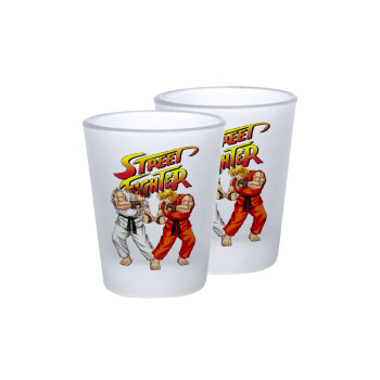 Street fighter, Σφηνοπότηρα γυάλινα 45ml του πάγου (2 τεμάχια)