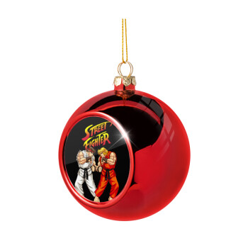 Street fighter, Χριστουγεννιάτικη μπάλα δένδρου Κόκκινη 8cm