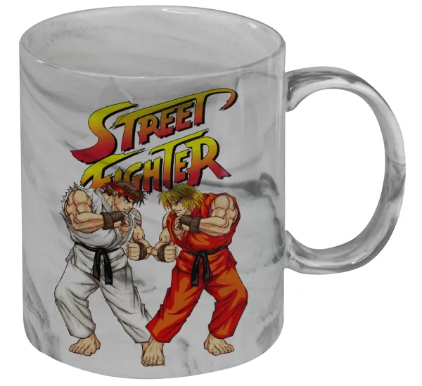 Street fighter — Mug ceramic marble style, 330ml