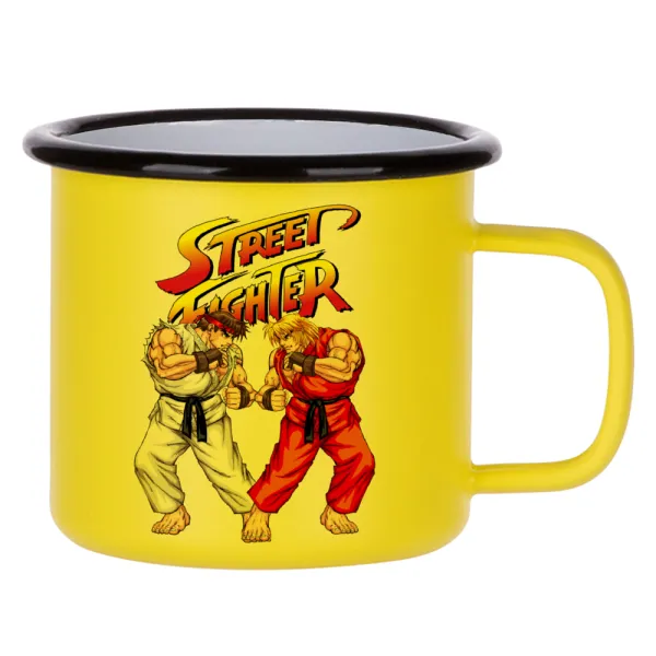 Street fighter — Metallic enamel MATT Yellow cup 360ml