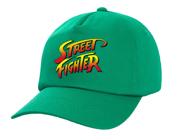 Street fighter — Καπέλο Ενηλίκων Baseball, 100% Βαμβακερό,  Πράσινο (ΒΑΜΒΑΚΕΡΟ, ΕΝΗΛΙΚΩΝ, UNISEX, ONE SIZE)