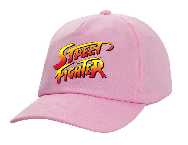 Street fighter — Adult Baseball Cap, 100% Cotton, PINK (COTTON, ADULT, UNISEX, ONE SIZE)