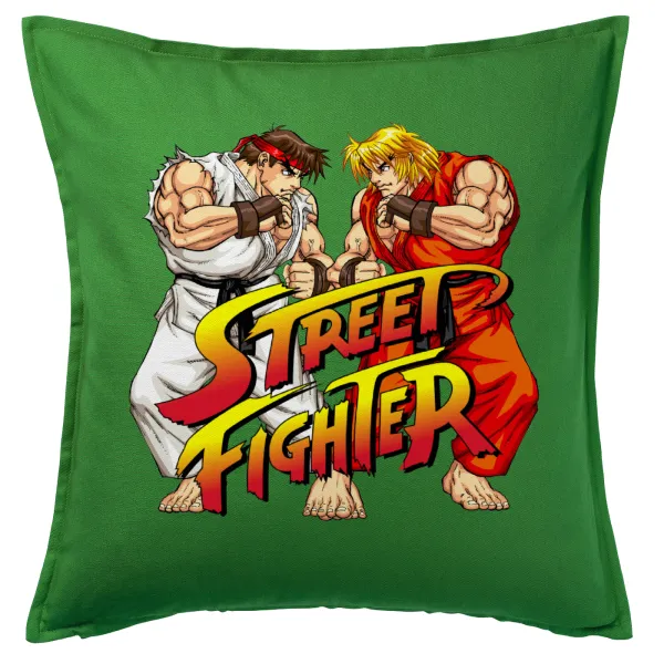 Street fighter — Sofa cushion Green 50x50cm includes filling