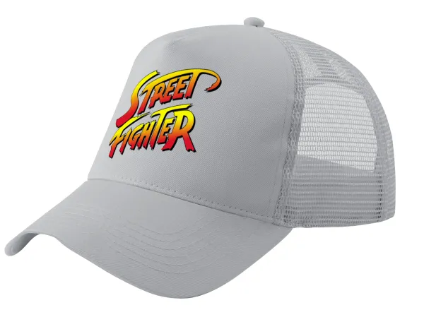 Street fighter — Trucker Hat with Mesh, GREY, (COTTON, KIDS, UNISEX, ONE SIZE)