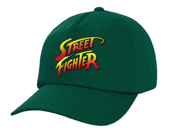 Street fighter — Twill Children's Cap, DARK GREEN (100% COTTON, CHILDREN, UNISEX)