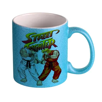 Street fighter, Κούπα Σιέλ Glitter που γυαλίζει, κεραμική, 330ml