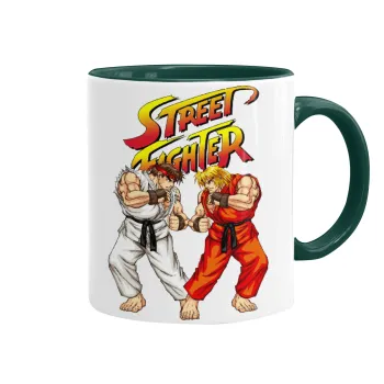 Street fighter, Mug colored green, ceramic, 330ml