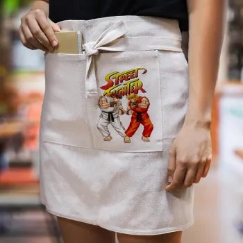 Street fighter, Ποδιά Μέσης με διπλή τσέπη Barista/Bartender, Beige