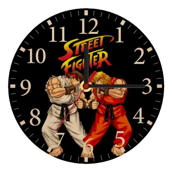 Street fighter, Ρολόι τοίχου ξύλινο plywood (20cm)