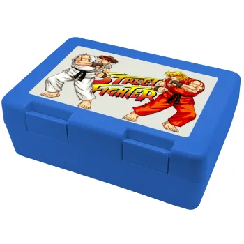 Street fighter, Παιδικό δοχείο κολατσιού ΜΠΛΕ 185x128x65mm (BPA free πλαστικό)