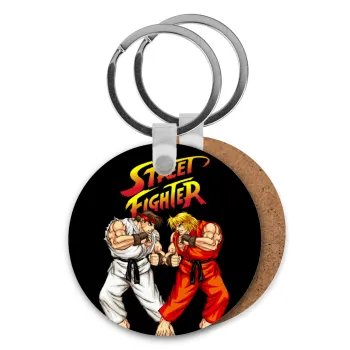 Street fighter, Μπρελόκ Ξύλινο στρογγυλό MDF Φ5cm