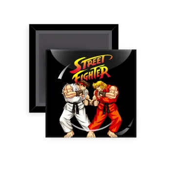Street fighter, Μαγνητάκι ψυγείου τετράγωνο διάστασης 5x5cm