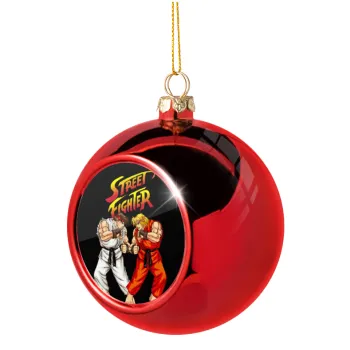 Street fighter, Christmas tree ball Red 8cm