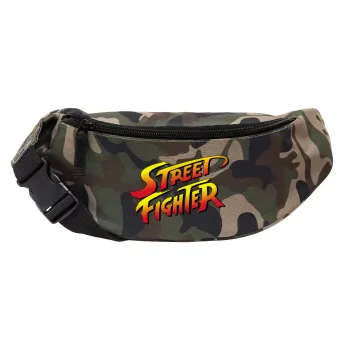 Street fighter, Unisex τσαντάκι μέσης (μπανάνα) χρώματος παραλλαγή Jungle με 2 τσέπες