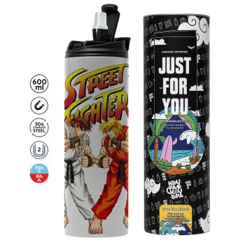 Street fighter, Tumbler stainless steel GREY 600ml