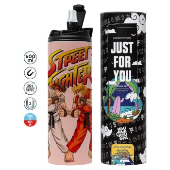 Street fighter, Tumbler stainless steel PINK 600ml