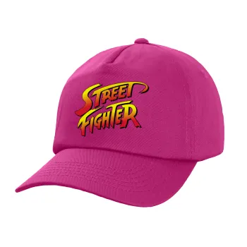 Street fighter, Καπέλο Ενηλίκων Baseball, 100% Βαμβακερό,  Φούξια,(purple) (ΒΑΜΒΑΚΕΡΟ, ΕΝΗΛΙΚΩΝ, UNISEX, ONE SIZE)