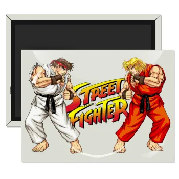 Street fighter, Ορθογώνιο μαγνητάκι ψυγείου διάστασης 9x6cm
