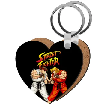 Street fighter, Μπρελόκ Ξύλινο καρδιά MDF