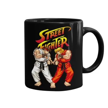 Street fighter, Κούπα Μαύρη, κεραμική, 330ml