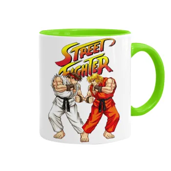 Street fighter, Κούπα χρωματιστή βεραμάν, κεραμική, 330ml